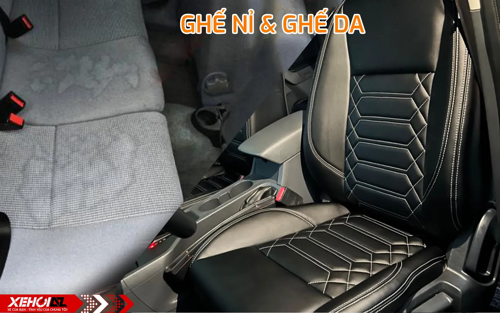 Ghế ô tô nỉ nguyên bản khó vệ sinh, dễ ám mùi