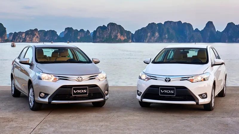 Ảnh chụp Toyota Vios ở phía trước