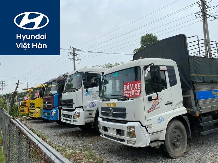 Bảng so sánh giá bán xe tải cũ tại Hải Phòng
