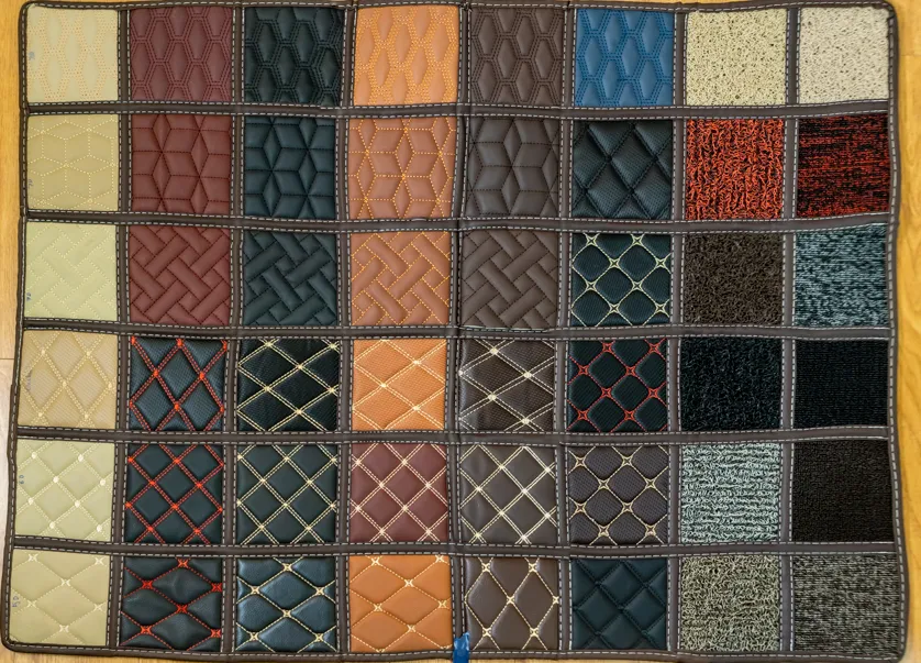 Thảm lót sàn 6D đa dạng mẫu mã và chất liệu khi bọc da sàn xe ô tô