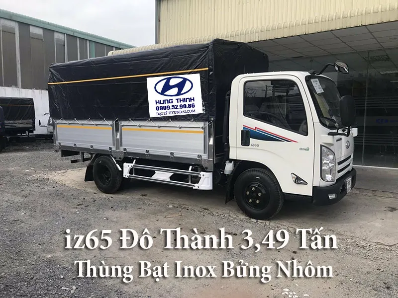 xe đô thành iz65 mui bạt sơn màu nhôm
