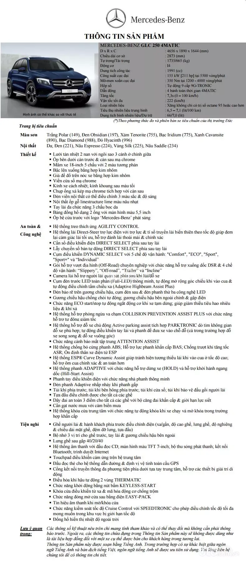 Mercedes-Benz GLC 250 4MATIC là sự lựa chọn hoàn hảo về cả tính năng lẫn giá trị thương hiệu.