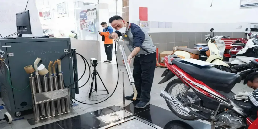 Cơ sở kiểm định khí thải xe máy được cấp phép