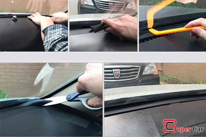 Gioăng chống ồn loại T dán dưới chân kính lái xe ô tô