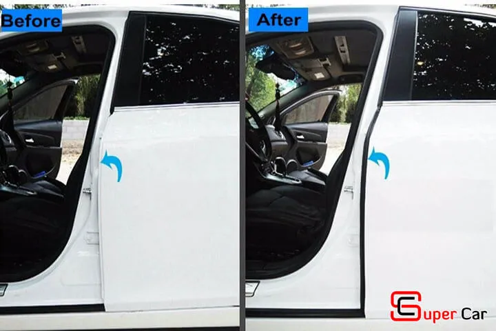 Gioăng chống ồn chữ B dán khe giữa hai cánh cửa ô tô