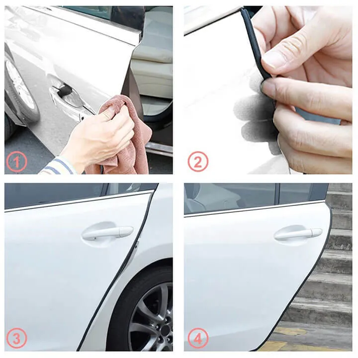 Gioăng cao su chống va chạm chữ U bảo vệ mép cửa xe hơi