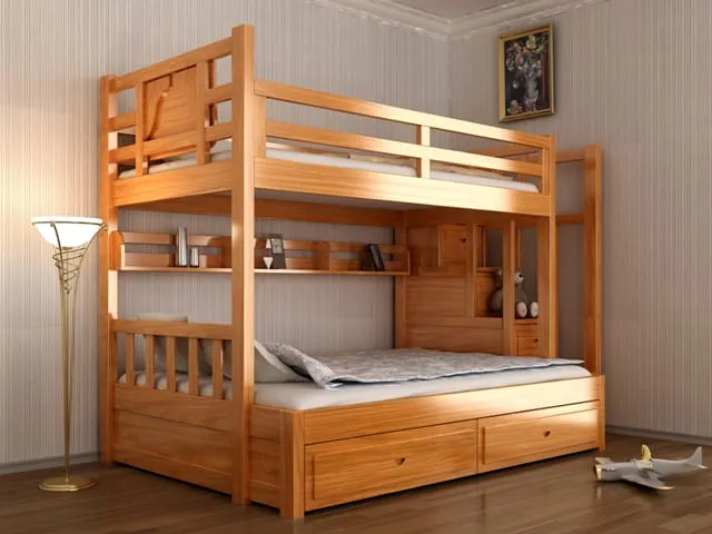 Giường tầng thông minh - tích hợp ngăn để đồ