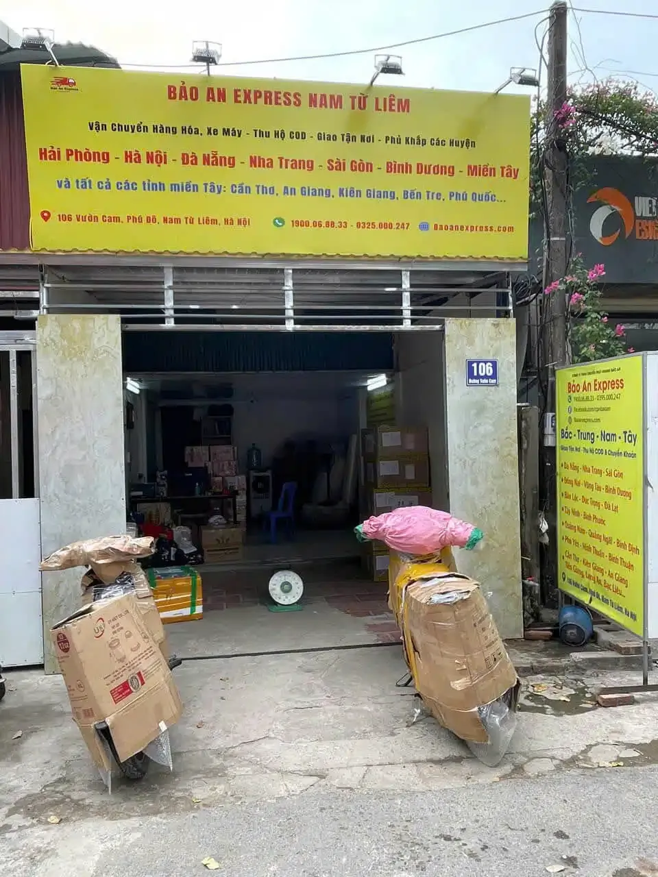 Dịch vụ gửi xe máy từ Nam Định đi Hà Nội bằng xe chuyên dụng