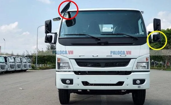 Ứng dụng thực tế của gương cầu lồi trên xe tải chuyên dụng