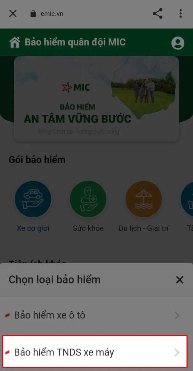 Chọn loại hình bảo hiểm trách nhiệm dân sự xe máy bắt buộc