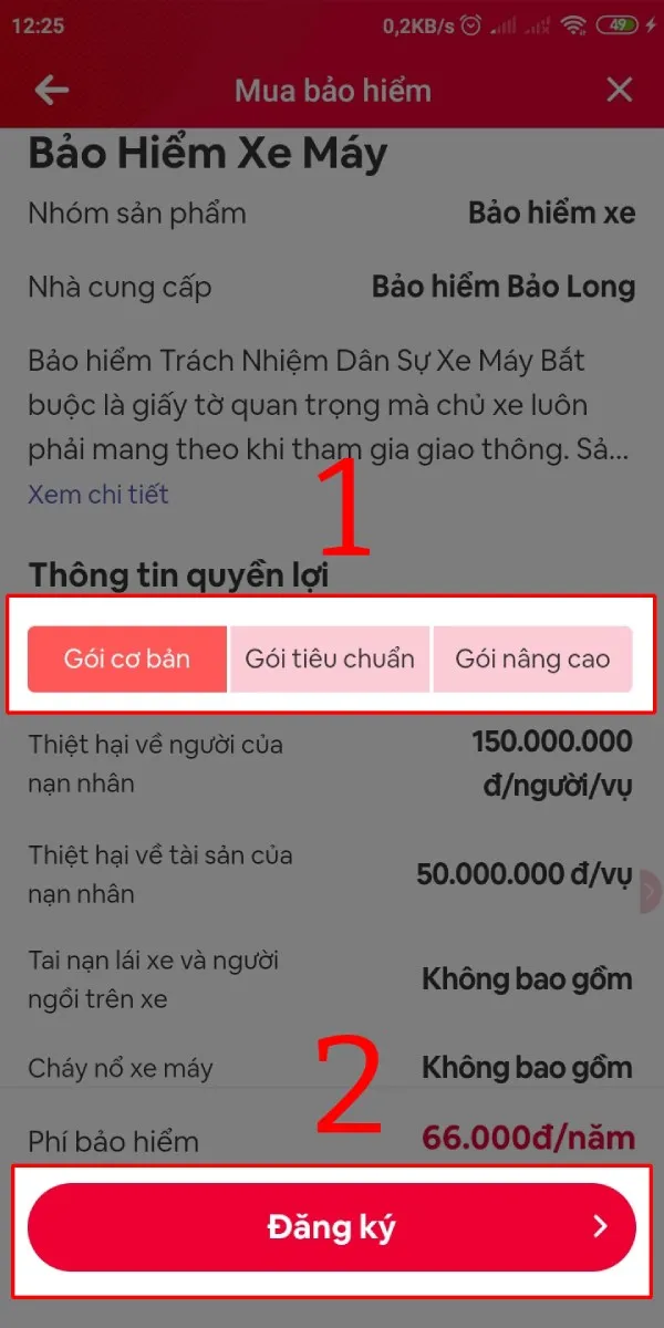 Tùy chọn thêm các gói nâng cao để bảo vệ toàn diện