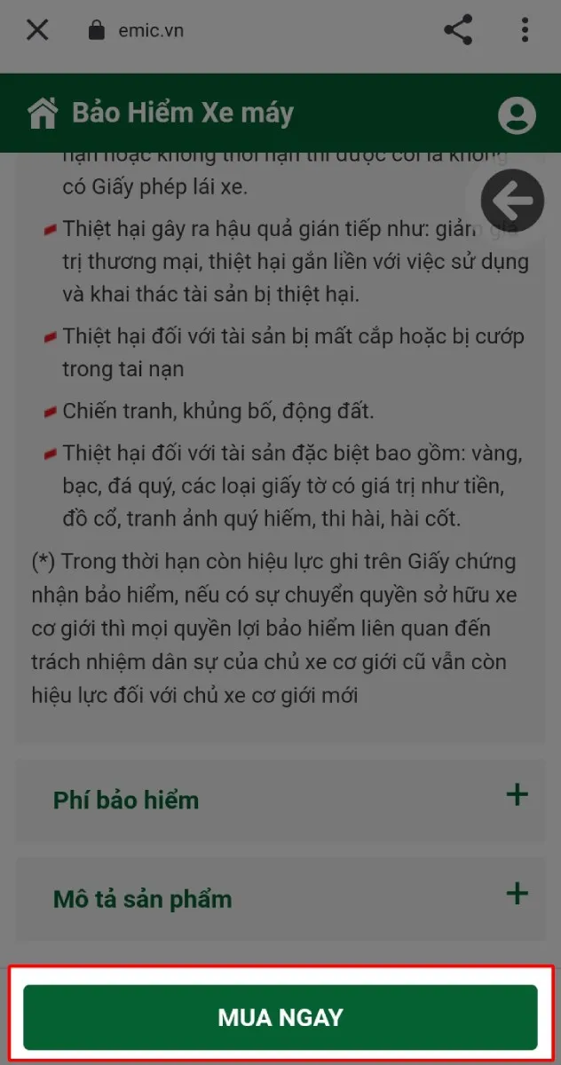 Thông tin chi tiết về quyền lợi bồi thường khi gặp sự cố