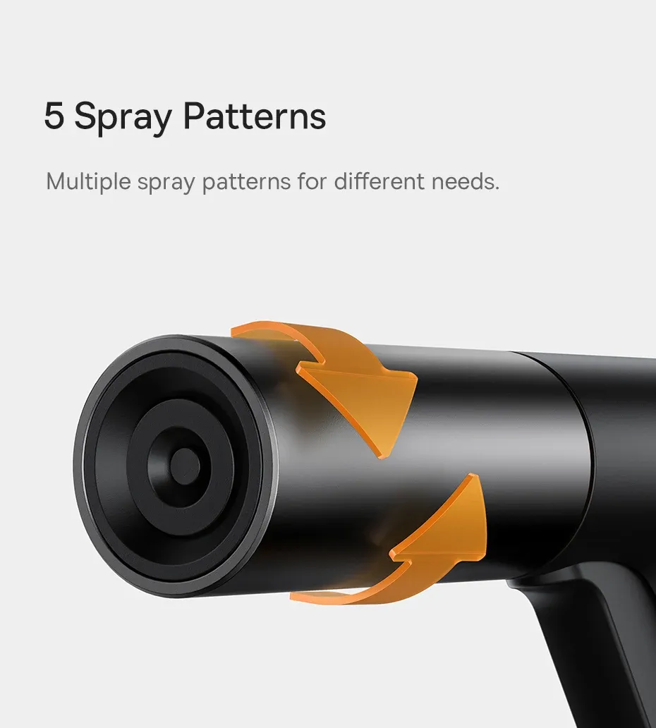 Cận cảnh công tắc của vòi xịt rửa xe ô tô, nhấn mạnh sự tiện lợi và dễ khóa