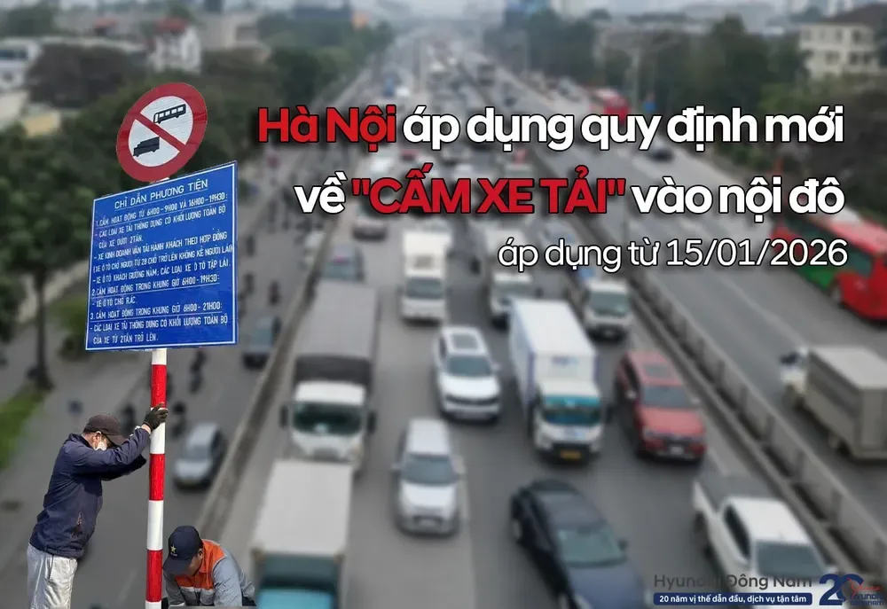 Quy định mới về xe tải Hà Nội 2026