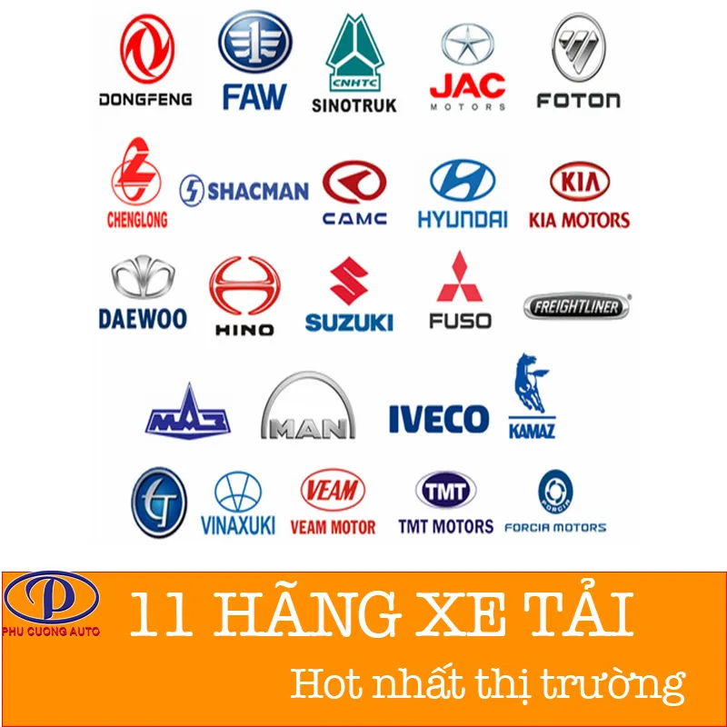 11 hãng xe tải đang làm mưa làm gió thị trường hiện nay