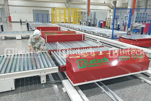 Xe RGV vận chuyển tủ điện phân phối - hệ thống lắp ráp tủ điện nhà máy