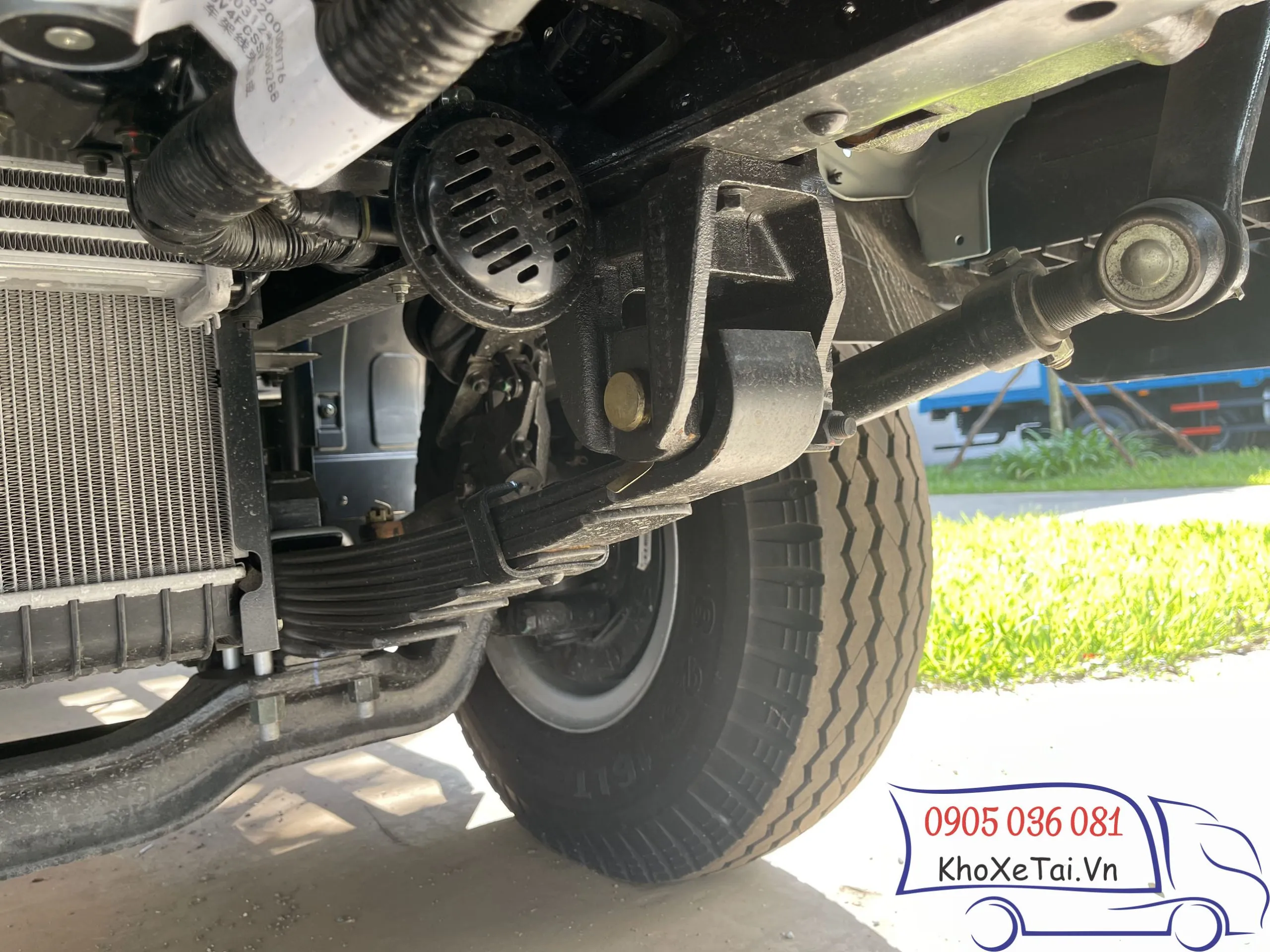 Hệ thống nhíp lá sau 2 tầng của xe Ollin S720