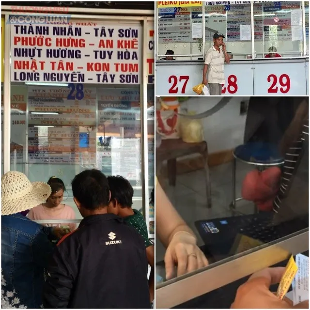 Phóng viên mua vé giả tại quầy của HTX Thống Nhất