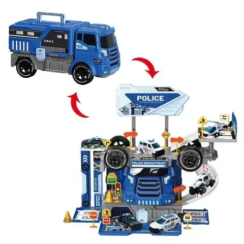 Đồ Chơi Ô Tô Cảnh Sát Biến Hình Thiết Kế Bắt Mắt: