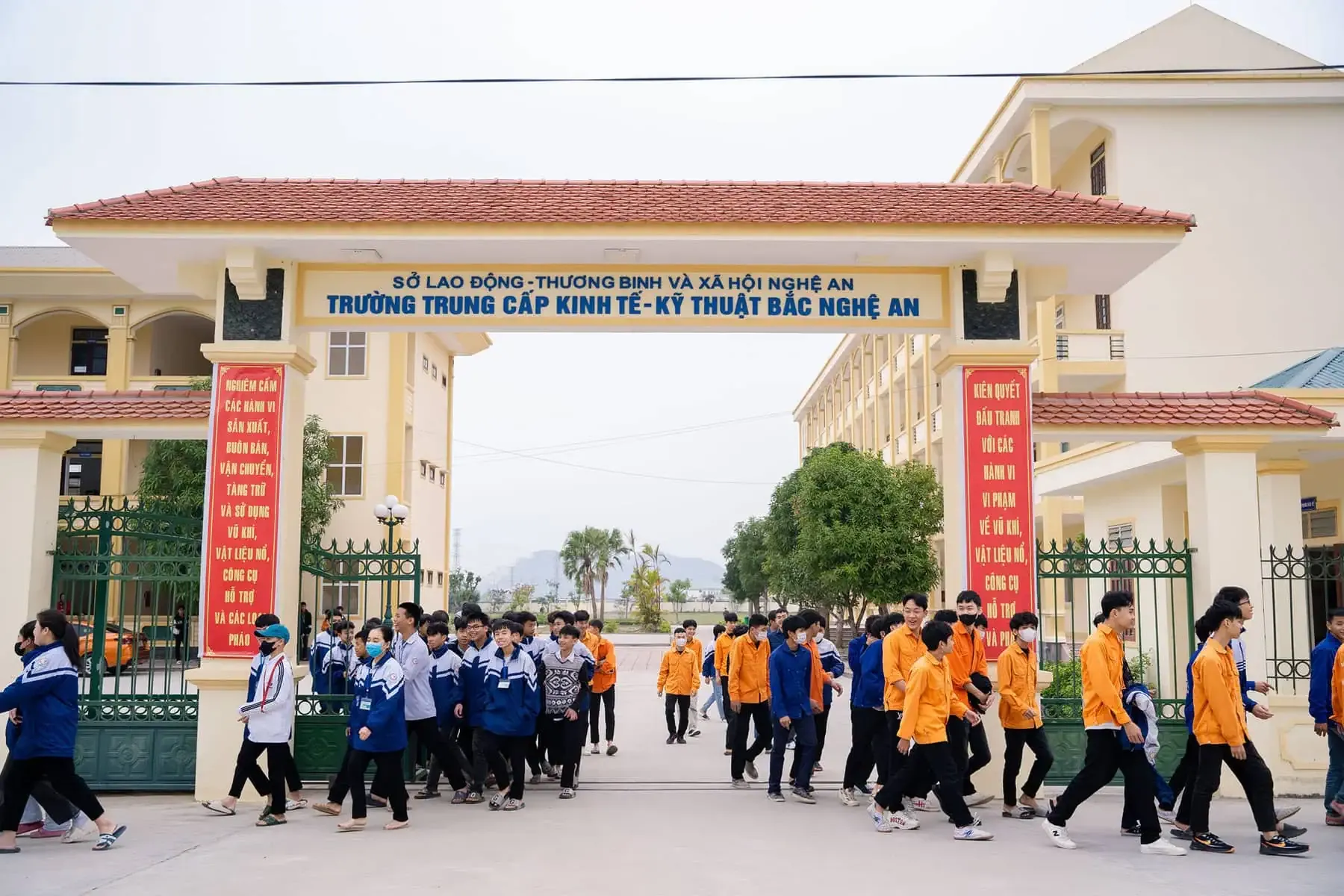 Trường Trung cấp KT – KT Bắc Nghệ An với cơ sở vật chất khang trang