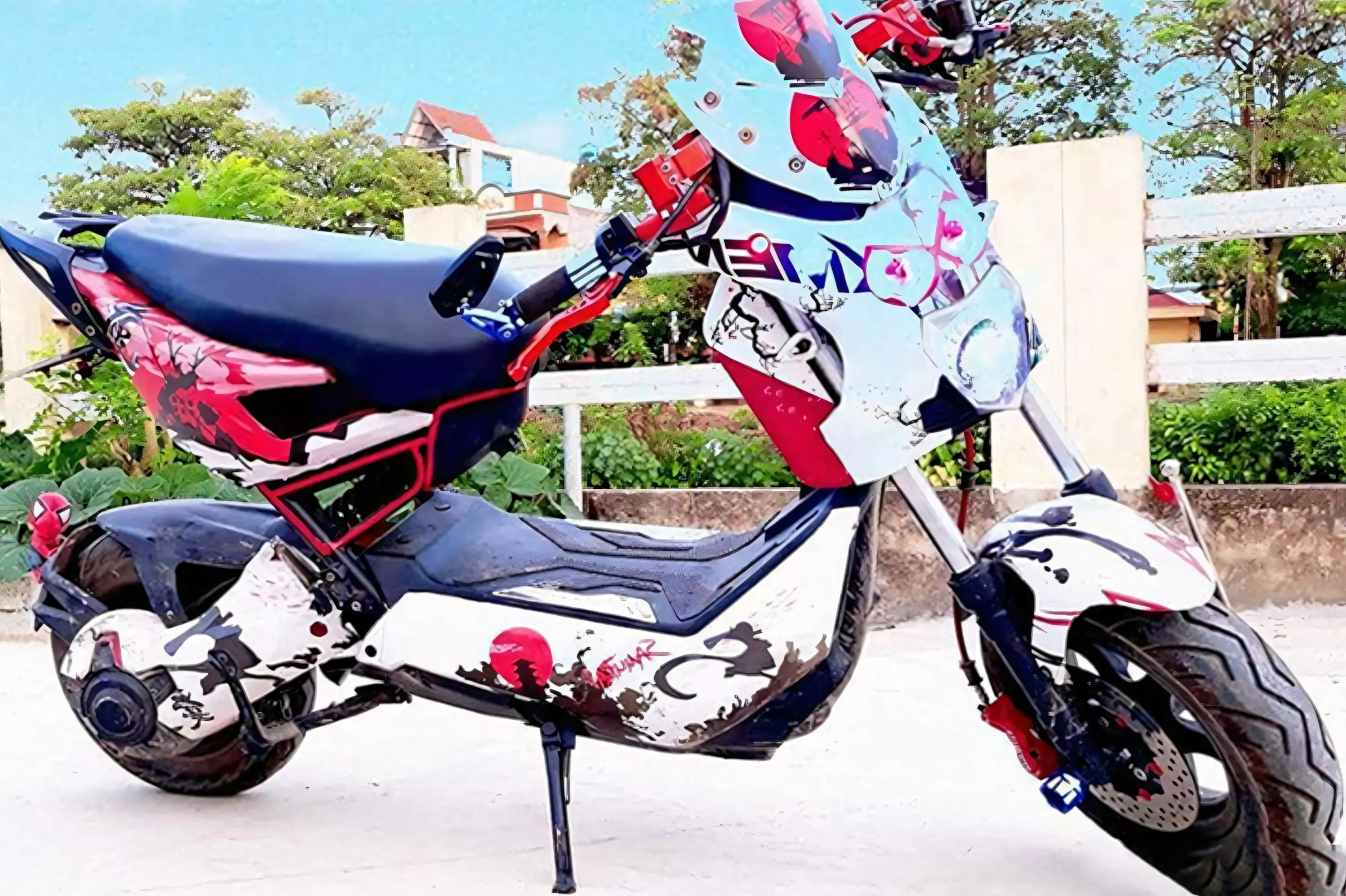 hinh-nen-xe-dien-do-chat-choi-3