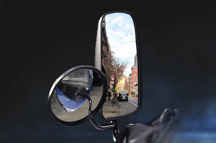 Gương chiếu hậu tích hợp gương cầu