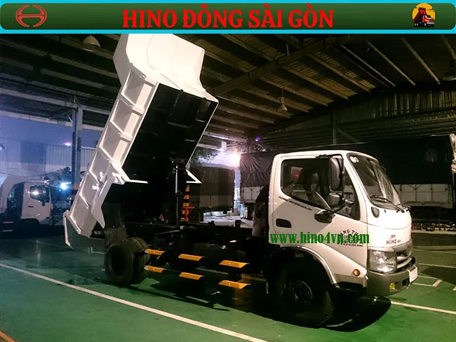 Xe ben Hino 5 tấn sử dụng ty ben Thái nhập khẩu, vận hành mạnh mẽ