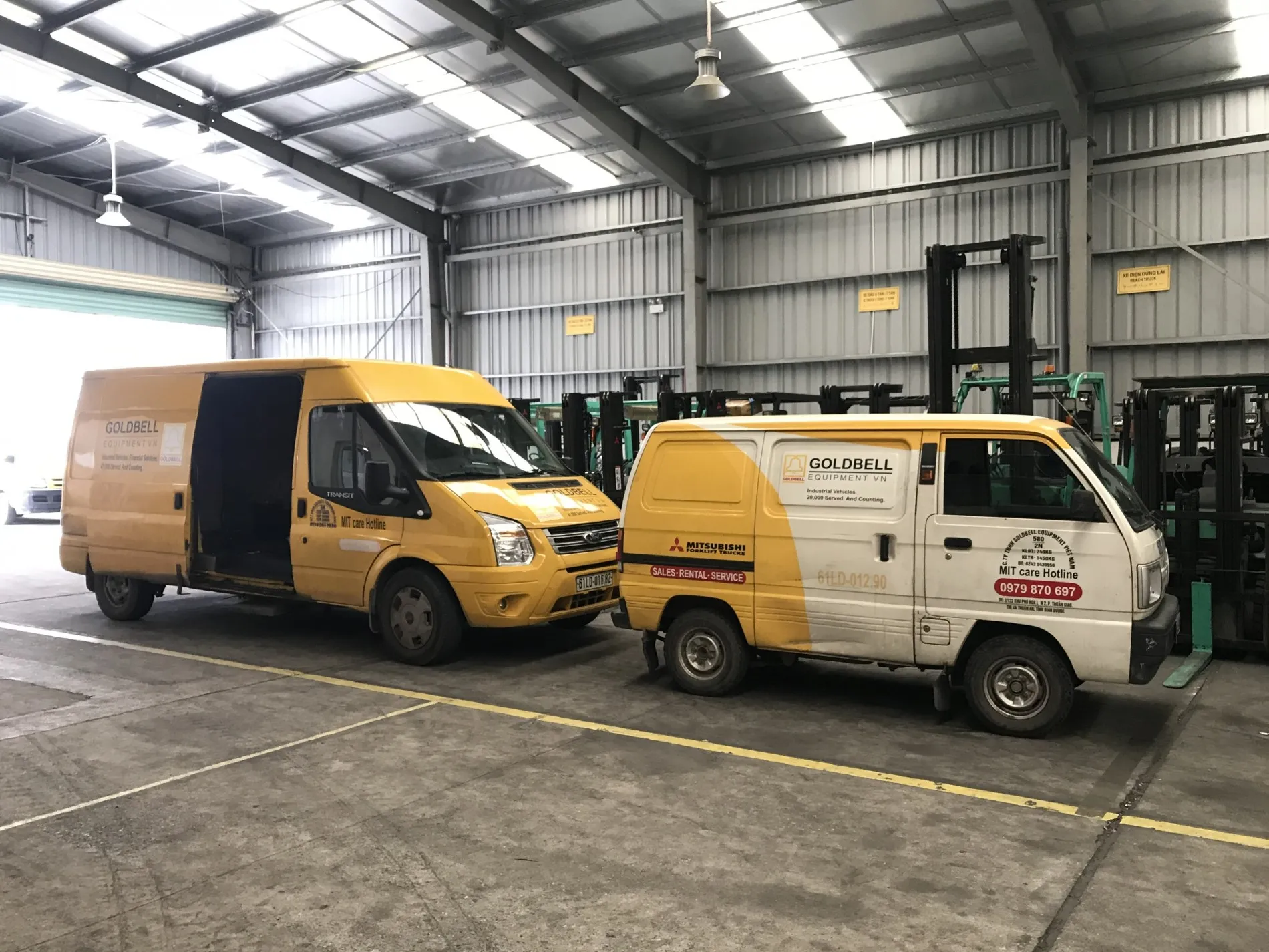 Hệ thống xe chuyên phục vụ kỹ thuật