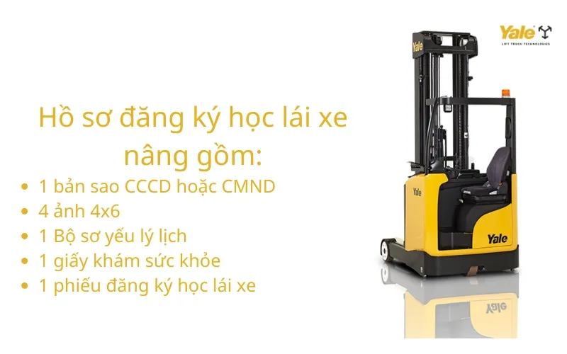 Bộ hồ sơ đăng ký học lái xe nâng