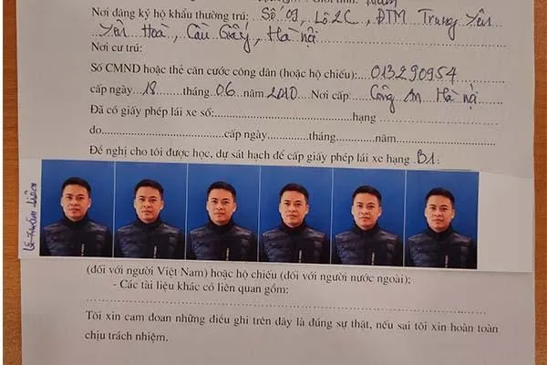 Hồ sơ đăng ký học lái xe ô tô và quy định về ảnh thẻ