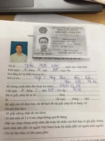 Hồ sơ đăng ký học lái xe ô tô B2 cần những giấy tờ gì