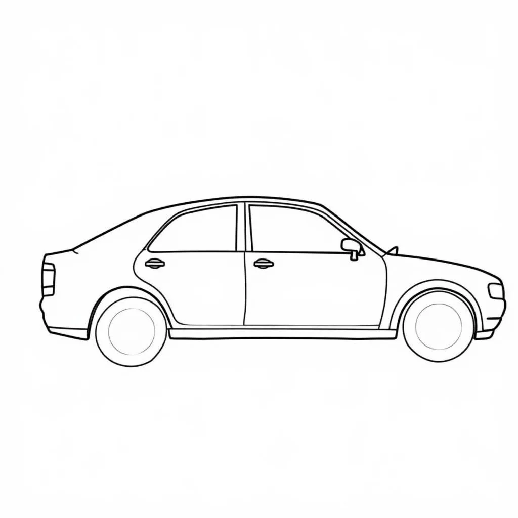 Cách vẽ xe ô tô đơn giản nhất: Hoàn thiện bức vẽ