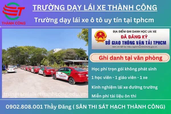 Học lái xe ô tô thành công với xe Vios đời mới tại Trung tâm Thành Công