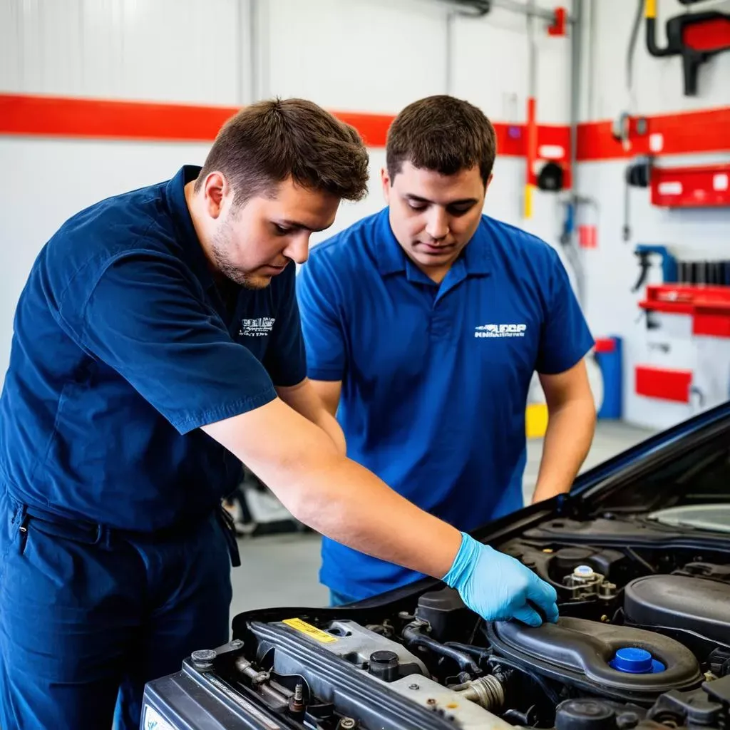 Học Việc Gara Ô Tô Chuyên Nghiệp