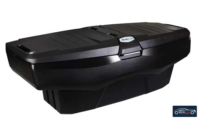 Thùng đựng đồ cho xe bán tải Aeroklas Ubox được khóa an toàn, cho thấy độ bảo mật cao
