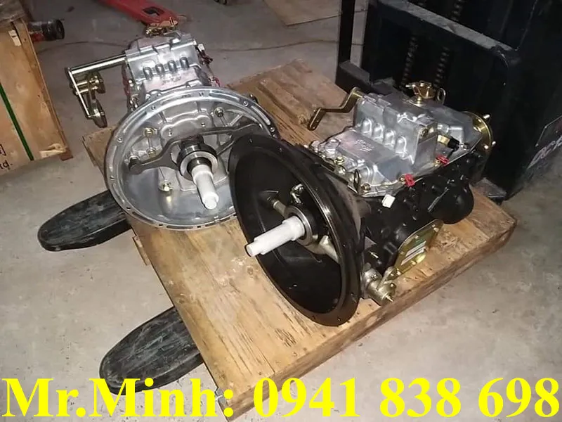 Hộp số Thaco Ollin các dòng 500B, 700B, 800A – Chi tiết cụm bánh răng và trục truyền