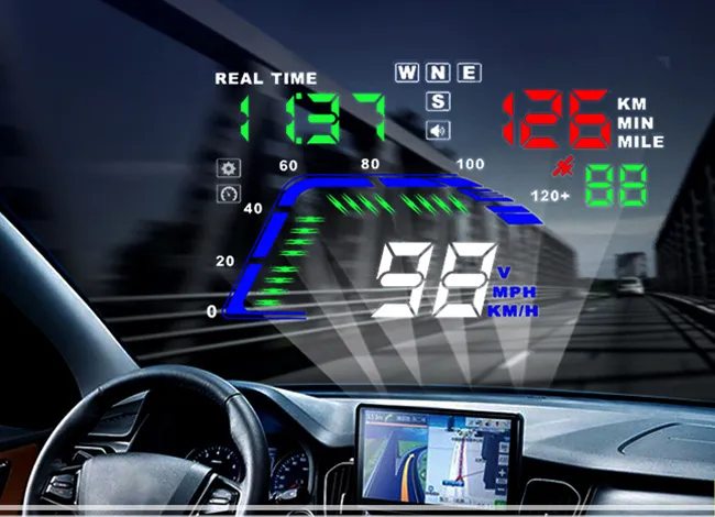 Thiết bị hiển thị tốc độ trên kính lái HUD Q7
