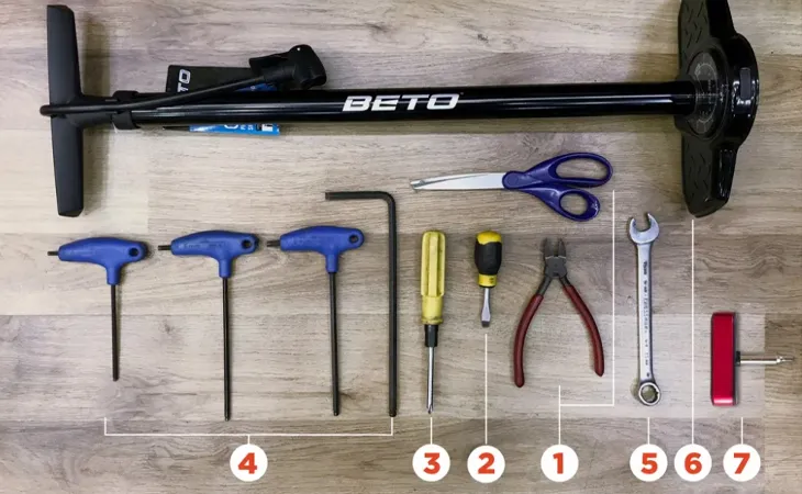 Các dụng cụ cần chuẩn bị để thực hiện cách lắp ráp xe đạp thể thao đúng chuẩn kỹ thuật