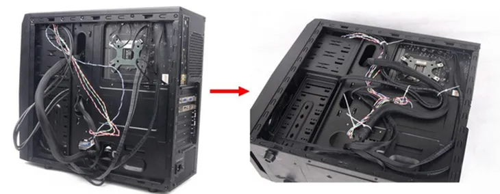 Đi dây cho gọn gàng và thẩm mỹ.