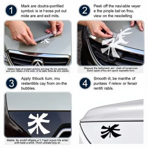 Các Bước Thực Hiện Kỹ Thuật Dán Chữ Hỷ Trên Xe Ô Tô Chuyên Nghiệp