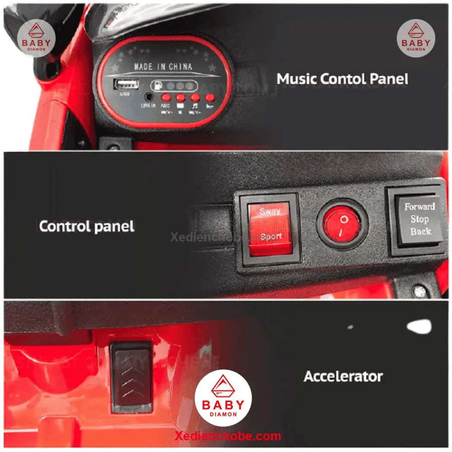 Chức năng cơ bản của xe điện cho bé