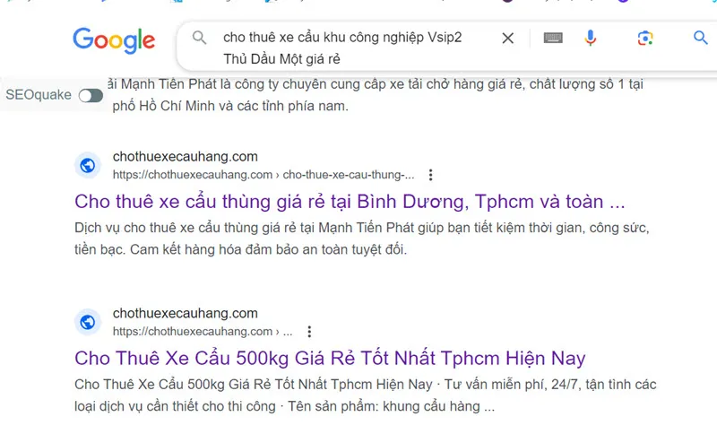 Hướng dẫn tìm kiếm đơn vị cho thuê xe cẩu tại thủ dầu một Bình Dương