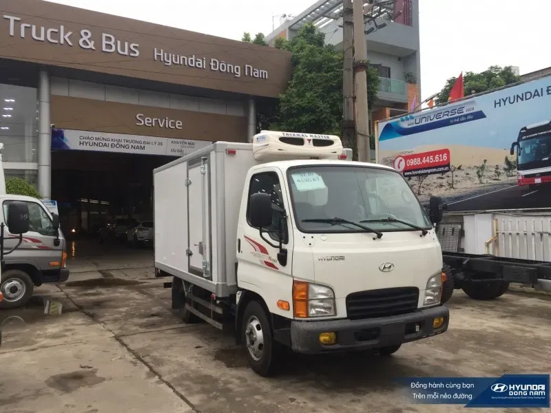HÃ¬nh áº£nh xe 2.5 tấn thùng đông lạnh của Hyundai