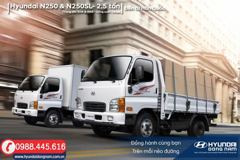 Xe tải Hyundai N250 và N250SL 2.5 tấn