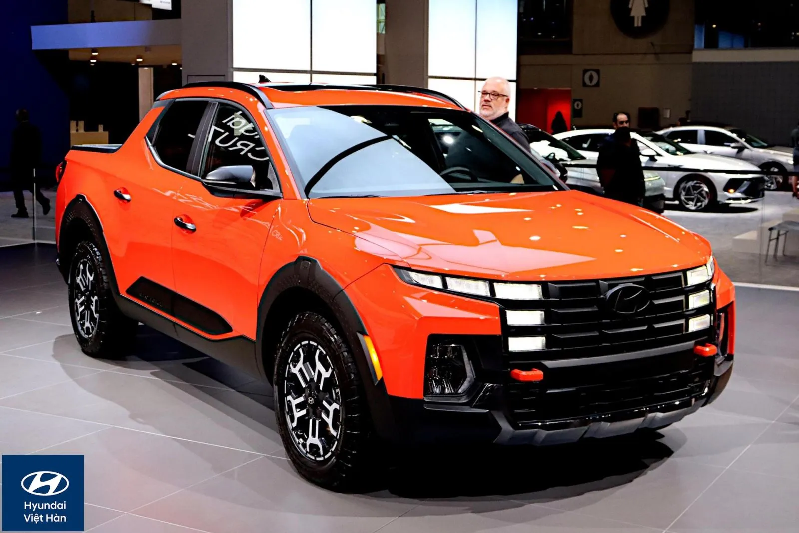 Thiết kế ngoại thất hiện đại của Hyundai Santa Cruz, dòng xe bán tải thế hệ mới