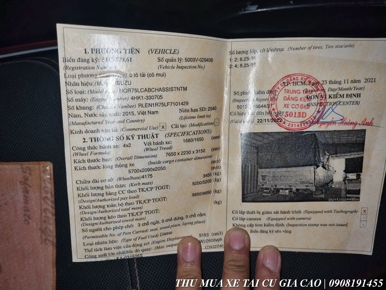 xe táº£i 5 táº¥n cÅ© Ä‘á»i 2015 thÃ¹ng nhÃ´m inox