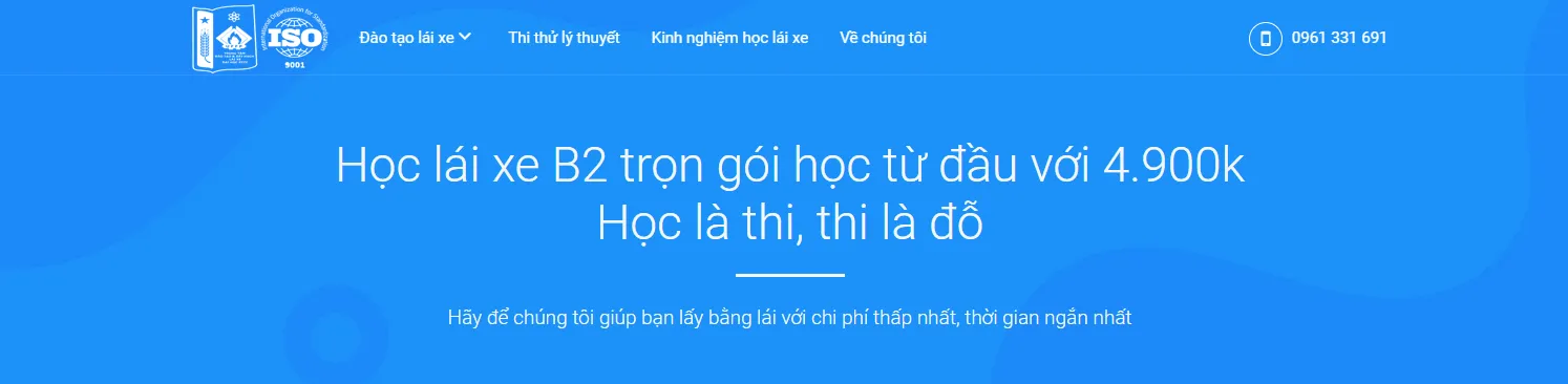 Minh họa chi phí học lái xe ô tô trọn gói hạng B2