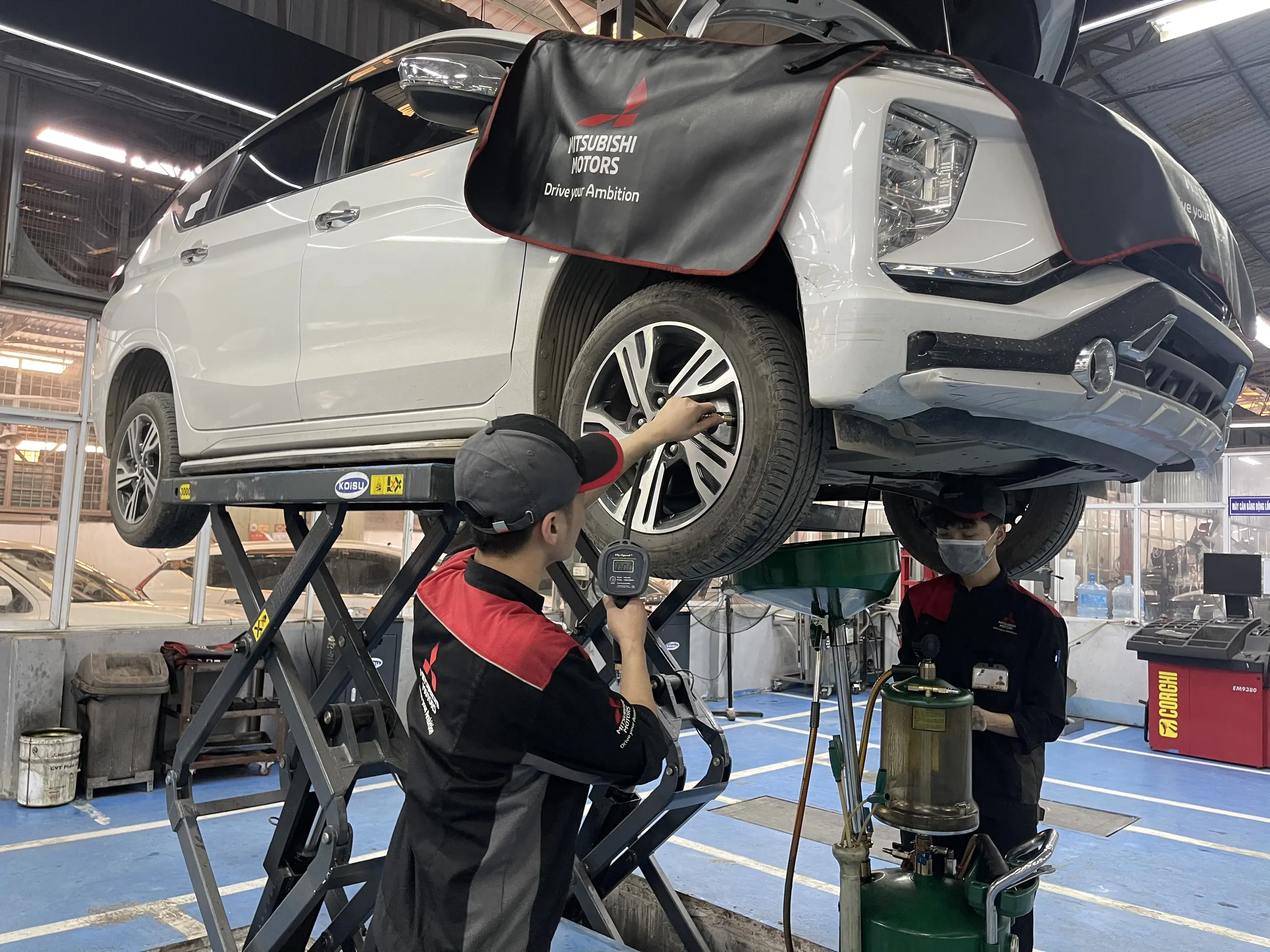 các cấp bảo dưỡng xe Mitsubishi