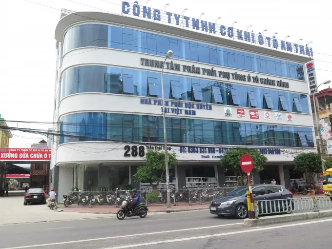 Công ty TNHH cơ khí ô tô An Thái với cơ ngơi khang trang tại Thái Bình