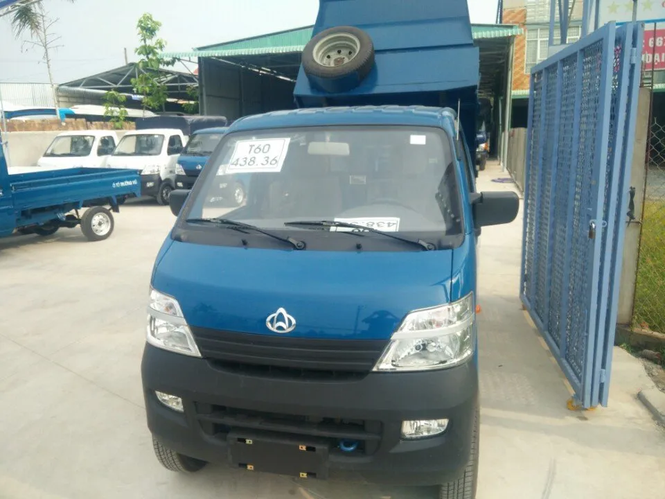 Xe tải ben Veam Star 630kg, minh họa dịch vụ đóng thùng và phân phối xe thương mại của đại lý xe bán tải Mekong